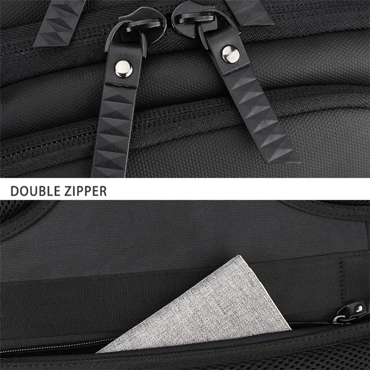 ML8018 Großer Business-Laptop-Rucksack Reise-Rucksack Tasche Wasser-abweisend Schultertasche mit externer USB-Ladestation