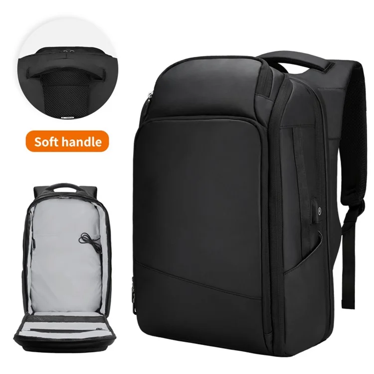 ML8018 Großer Business-Laptop-Rucksack Reise-Rucksack Tasche Wasser-abweisend Schultertasche mit externer USB-Ladestation