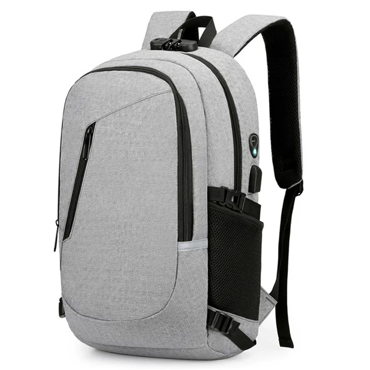 Sac à dos large YS-119T, sac à dos anti-eau pour ordinateur portable, sac de voyage Rucksack, sac de transport pour le camping - Gris