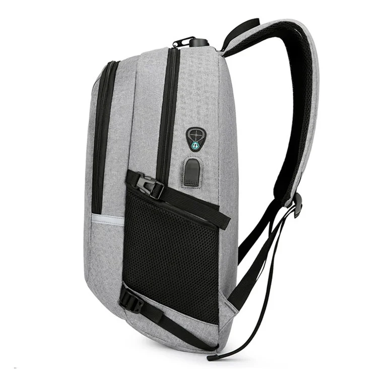 Sac à dos large YS-119T, sac à dos anti-eau pour ordinateur portable, sac de voyage Rucksack, sac de transport pour le camping - Gris