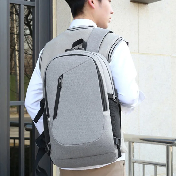 Sac à dos large YS-119T, sac à dos anti-eau pour ordinateur portable, sac de voyage Rucksack, sac de transport pour le camping - Gris