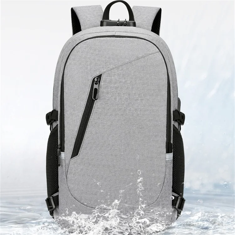 Sac à dos large YS-119T, sac à dos anti-eau pour ordinateur portable, sac de voyage Rucksack, sac de transport pour le camping - Gris