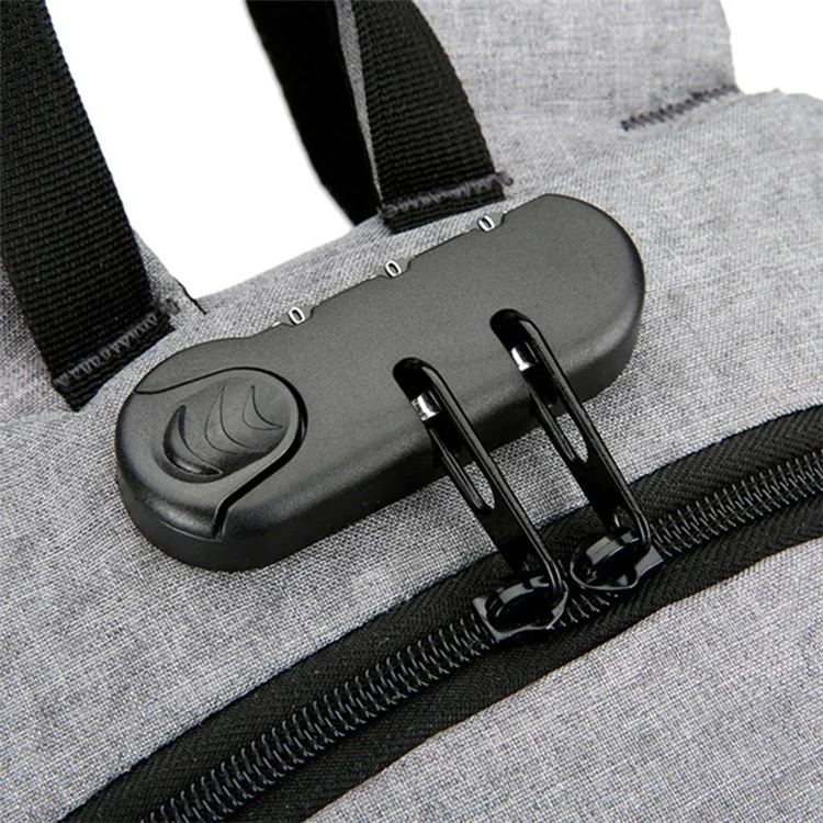 Sac à dos large YS-119T, sac à dos anti-eau pour ordinateur portable, sac de voyage Rucksack, sac de transport pour le camping - Gris