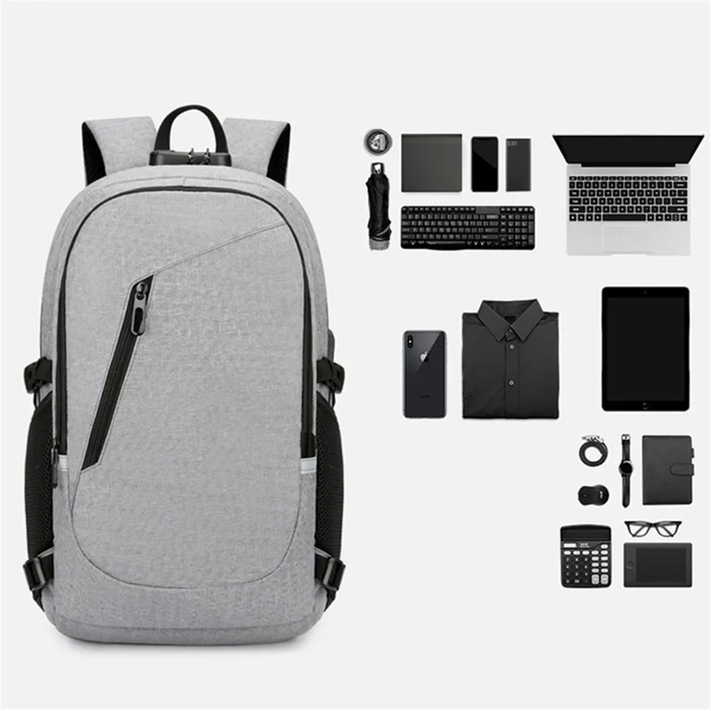 YS-119T Large Backpack Water Repellent Laptop Backpack Travel Rucksack Camping Carrying Shoulders Bag - Blue
