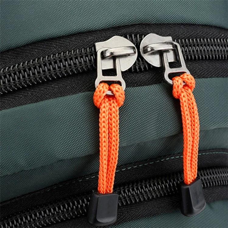 HAOSHUAI 5122(Nouvelle Version) Sac poitrine polyvalent pour homme Sac à dos anti-éclaboussures en nylon décontracté - Vert grisâtre