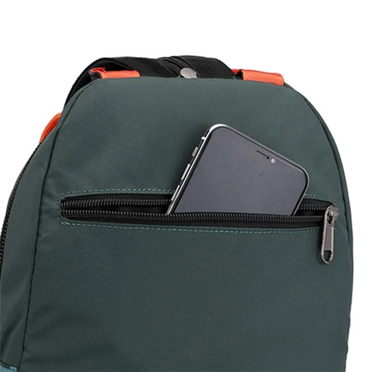 HAOSHUAI 5122(Nouvelle Version) Sac poitrine polyvalent pour homme Sac à dos anti-éclaboussures en nylon décontracté - Vert grisâtre