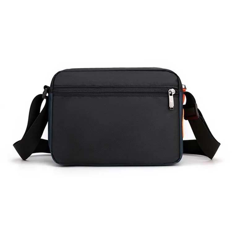 HAOSHUAI 204# Sac à bandoulière pour homme en nylon, sac messenger, sac porté travers, résistant à l'eau pour le bureau, l'école - Bleu foncé