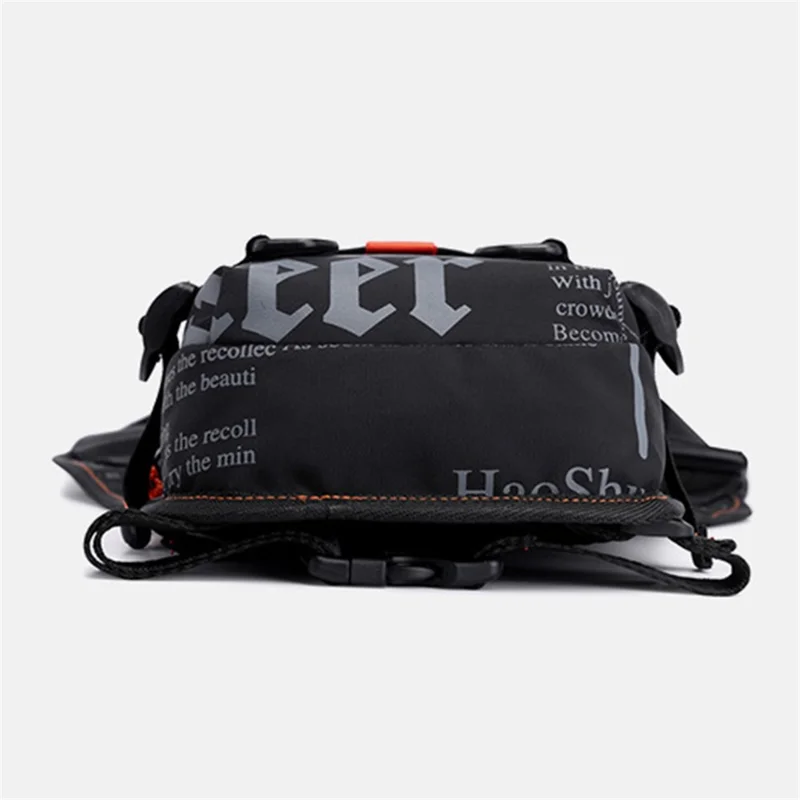 HAOSHUAI 5126# Nylon Drop Leg Bag Hiking Waist Pack for Men Tactical Motorcycle Bike Cycling Riding Fanny Pouch - Camouflage