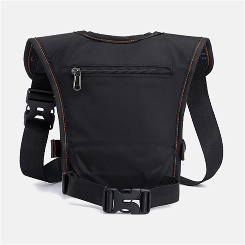 HAOSHUAI 5126# Nylon Drop Leg Bag Hiking Waist Pack for Men Tactical Motorcycle Bike Cycling Riding Fanny Pouch - Camouflage