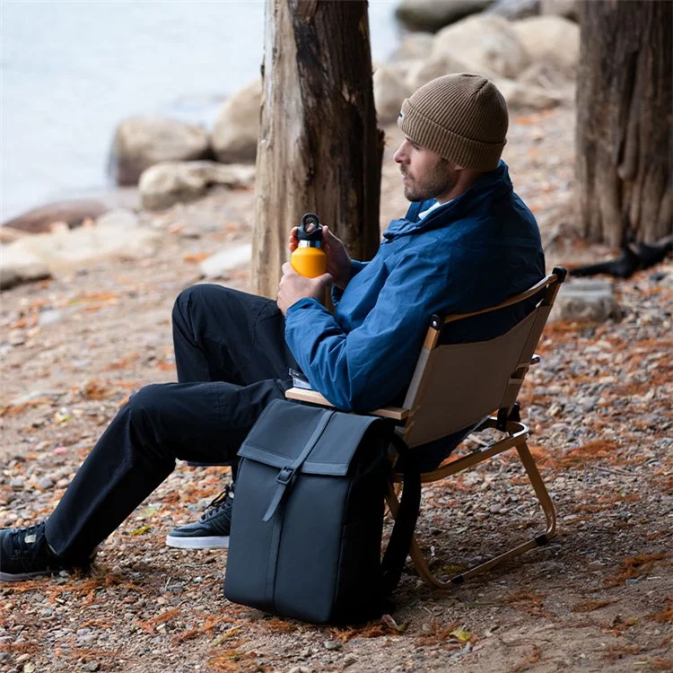 MARK RYDEN MR2011-L Men's Laptop Storage Bag Shoulders Backpack Oxford Cloth+PU Travel Bag Business Backpack