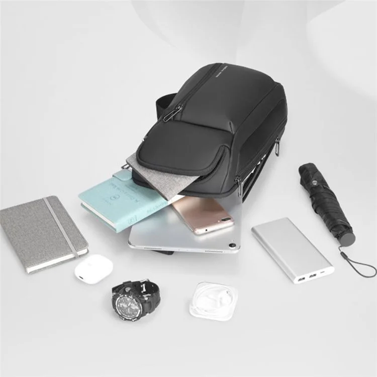 MARK RYDEN MR780-L Men's Crossbody Bag Sling Bag Travel Large Chest Bag Daypack Storage Bag for iPad 11-Inch Tablet
