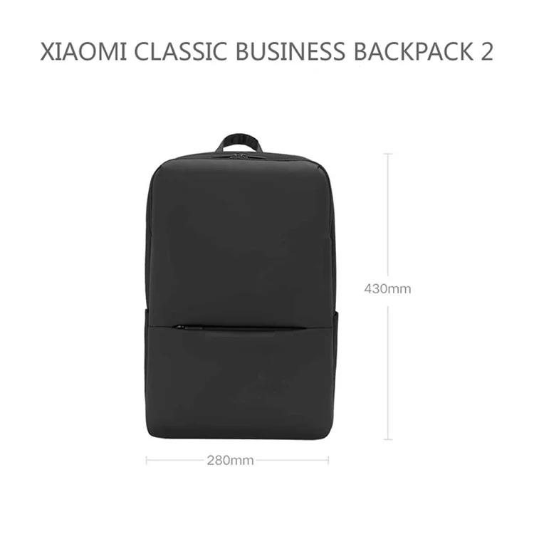 XIAOMI Stylish Business Laptop Backpack 18L Travel Casual 900D Oxford Cloth Waterproof Daypack - Gris foncé
