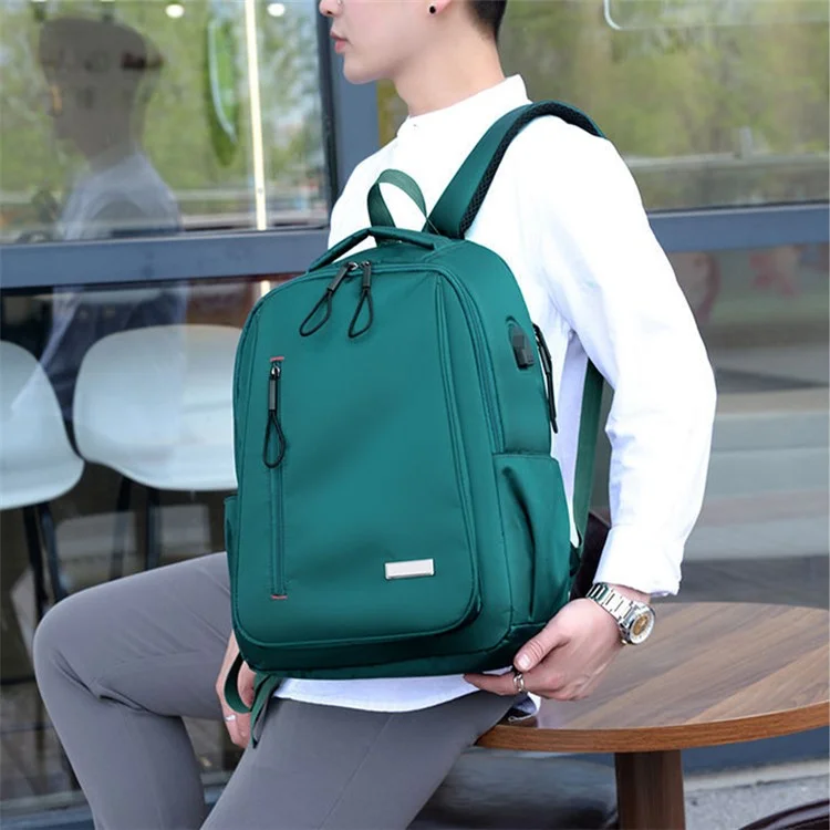 Casual Backpack Laptop Daypack Bookbag School Travel Shoulder Bag - Green