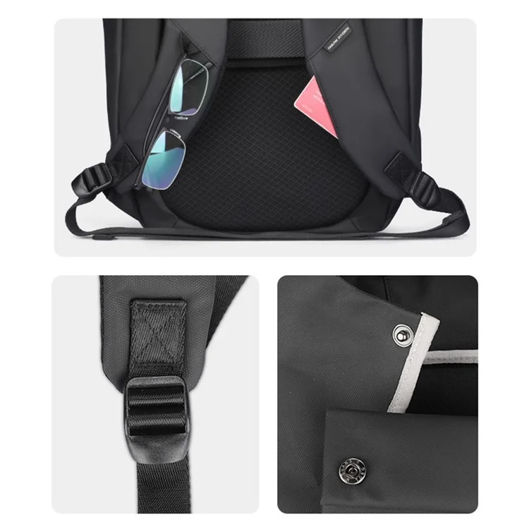 MARK RYDEN MR2975 Business Men Oxford Cloth Waterproof Backpack Laptop Storage Travel Daypack