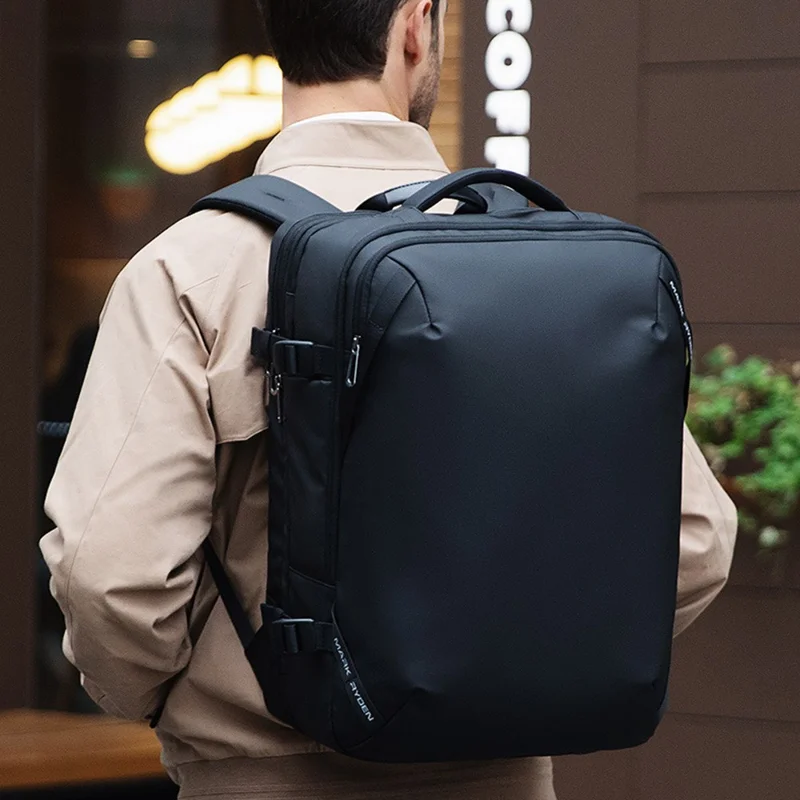 MARK RYDEN MR9993KR 43L Business Men Oxford Cloth Backpack Regolabile Capacità 17.3-inch Laptop Dual Shoulders Bag - Nero