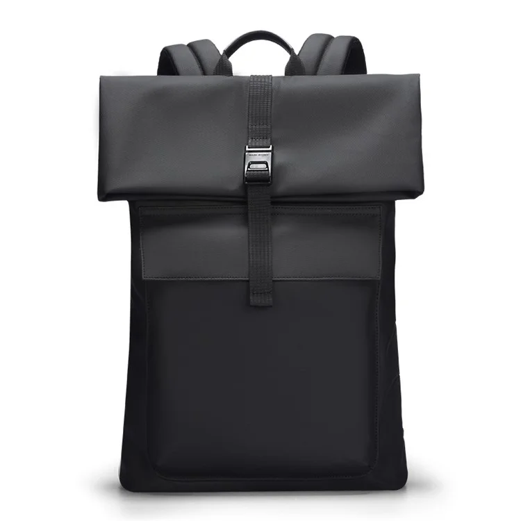 MARK RYDEN MR9366 11.5L Magnetic Button Shoulders Bag Business Oxford Cloth Laptop Storage Backpack Large Travel Bag - Black