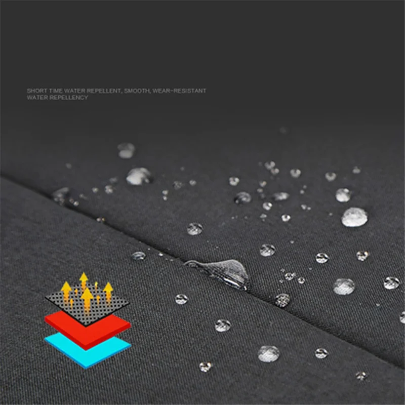 Casual Nylon Oxford Cloth Backpack Waterproof Laptop Dual Shoulders Bag with USB Port - Black