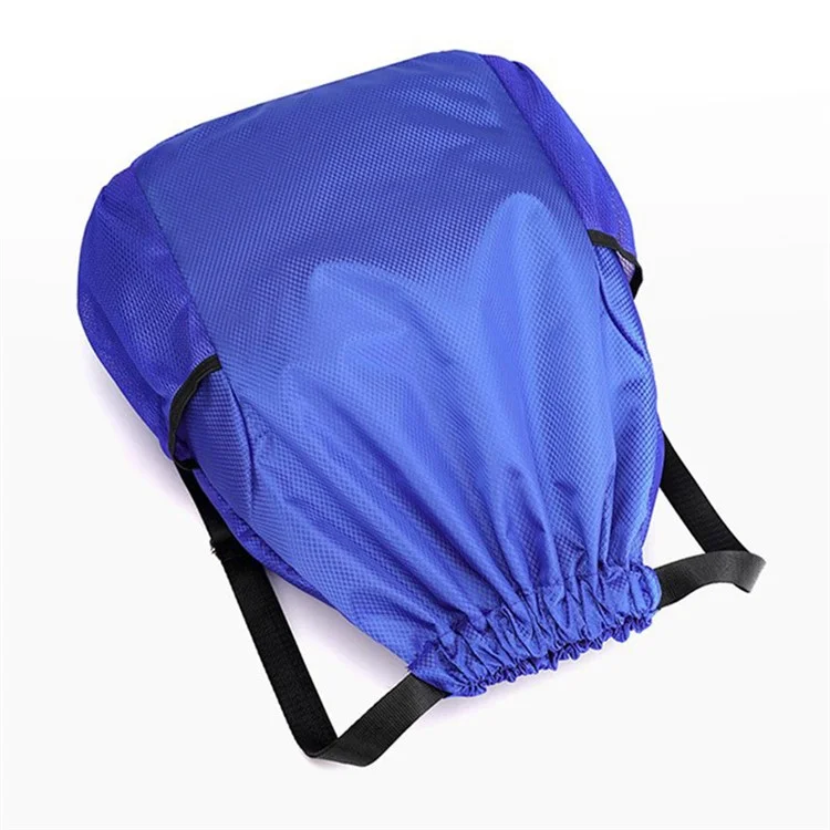 Oxford Cloth Backpack Drawstring Sports Storage Bag Large Capacity Basketball Carry Portable Pouch, Size: S - Sapphire