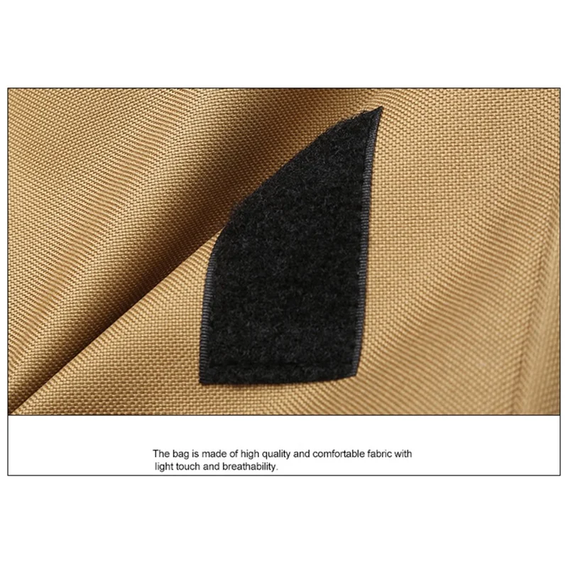 Multifunctional Large Nylon Backpack Casual Daypack Outdoor Travel Hiking Rucksack - Light Brown