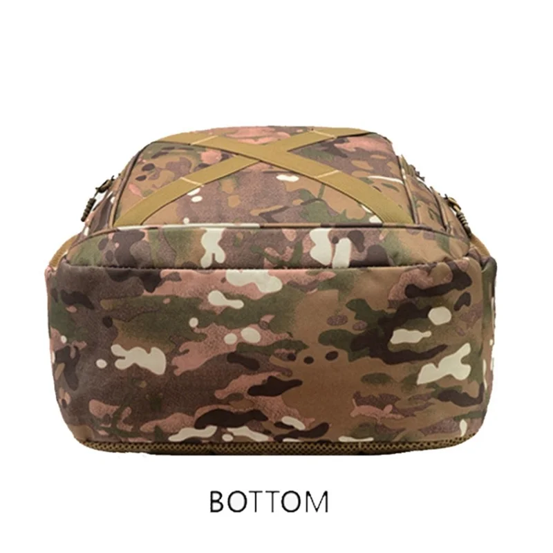 Sac à dos casual de voyage en camouflage pour hommes et femmes, grande capacité, double épaules - Camouflage