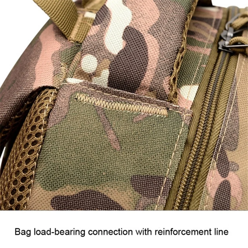 Sac à dos casual de voyage en camouflage pour hommes et femmes, grande capacité, double épaules - Camouflage