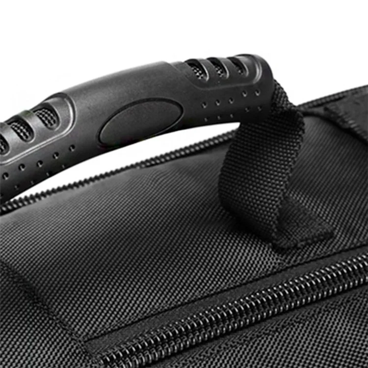 MINGLU 2070 Wasserdichter Oxford-Tuch-Schultertasche Laptop-Aufbewahrungsrucksack Großer 56-75L-Tagesrucksack mit Trocken-Nass-Trennung-Design - Schwarz