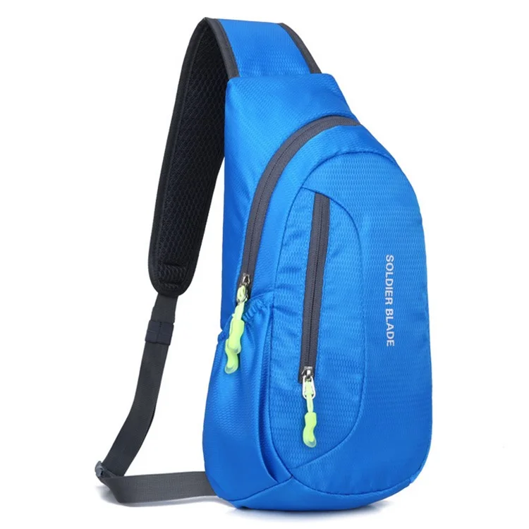 Soldado Blade 1104 Saco de Ombro de Ciclismo Bolsa Esportiva de Lazer ao ar Livre Bolsa de Corpo Transversal de Poliéster Leve - Azul