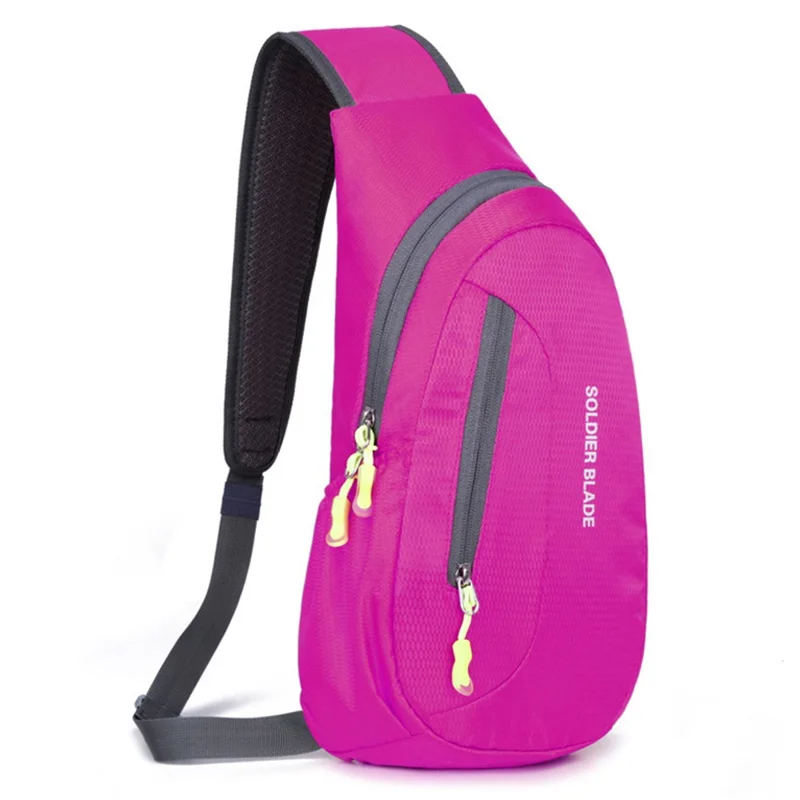 SOLDIER BLADE 1104 Cycling Shoulder Bag Outdoor Leisure Sports Bag Lightweight Polyester Cross Body Bag - Rose
