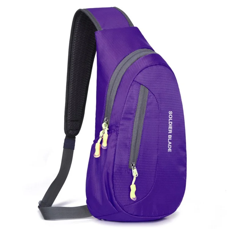 SOLDIER BLADE 1104 Cycling Shoulder Bag Outdoor Leisure Sports Bag Lightweight Polyester Cross Body Bag - Purple