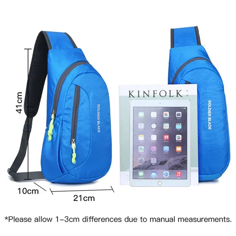 SOLDIER BLADE 1104 Cycling Shoulder Bag Outdoor Leisure Sports Bag Lightweight Polyester Cross Body Bag - Purple