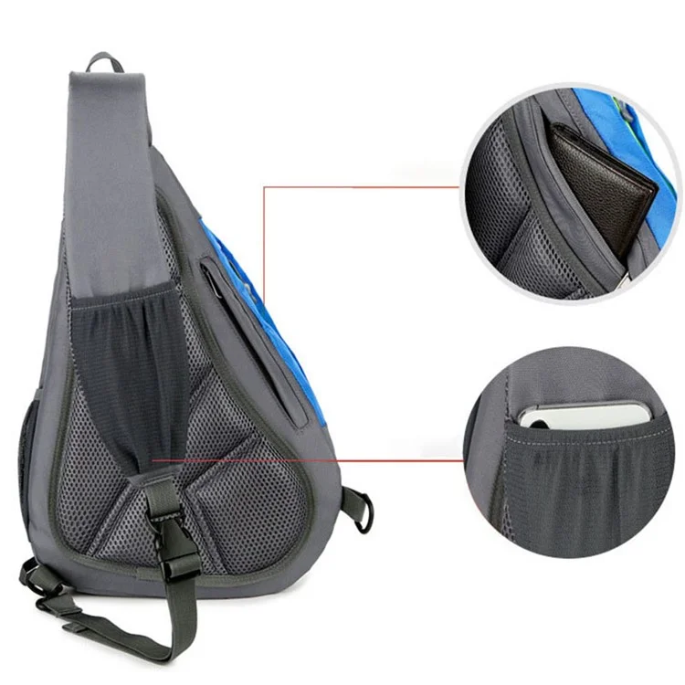 SOLDIER BLADE 8829 Outdoor Leisure Cross Body Bag Sports Climbing Bag Polyester Zippered Shoulder Bag - Red