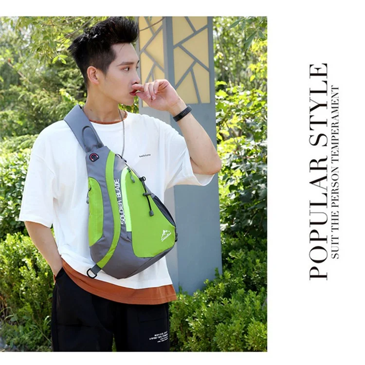SOLDIER BLADE 8829 Outdoor Leisure Cross Body Bag Sports Climbing Bag Polyester Zippered Shoulder Bag - Red