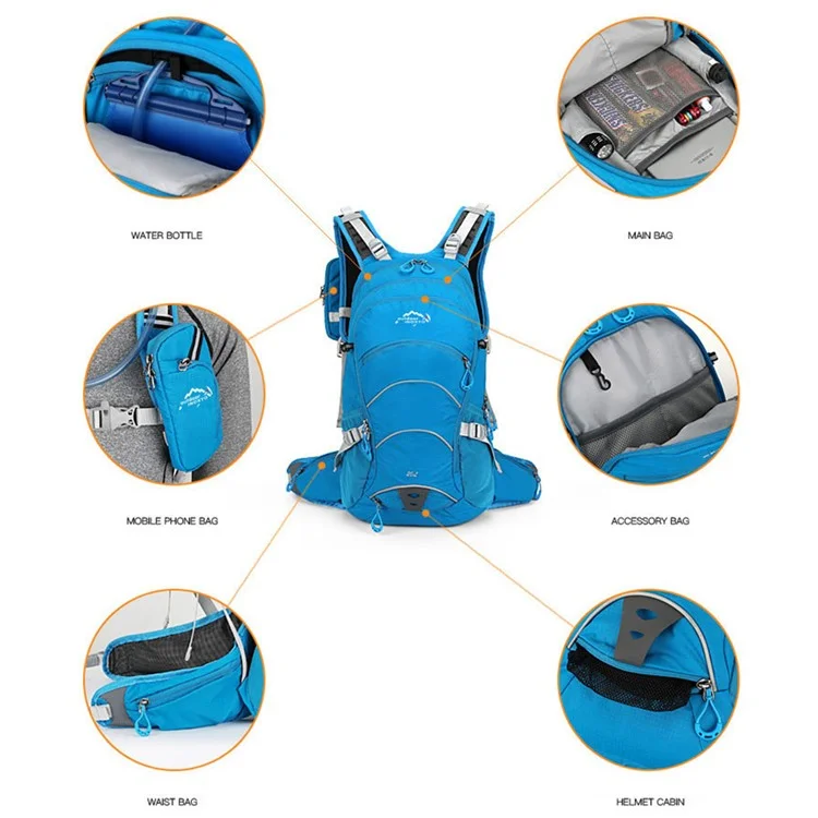 OUTDOOR INOXTO 20L Mochila de Escalada e Caminhada Impermeável de Poliéster para Ciclismo - Azul