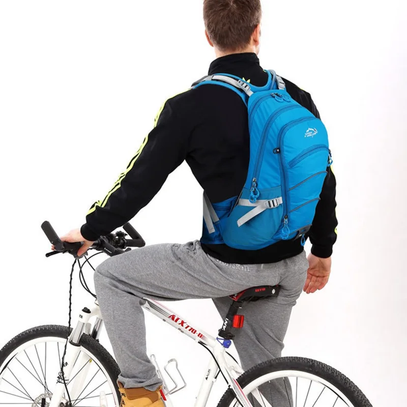 OUTDOOR INOXTO 20L Outdoor Camping Hiking Rucksack Waterproof Polyester Cycling Backpack - Black