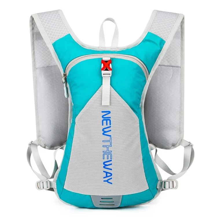 NEWTHEWAY Mochila Dobrável Esportiva Ao Ar Livre, Corrida, Ciclismo, Poliéster, Antirespingo, Dupla Alça de Ombro - Verde