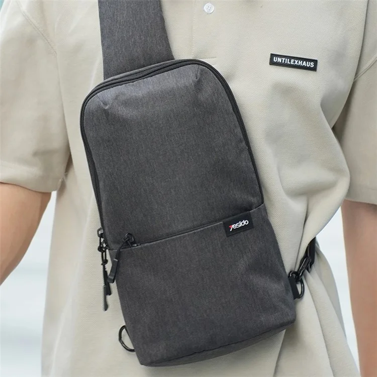 YESIDO WB33 Borsa a tracolla da uomo resistente all'acqua in poliestere per viaggio, sport, uso quotidiano