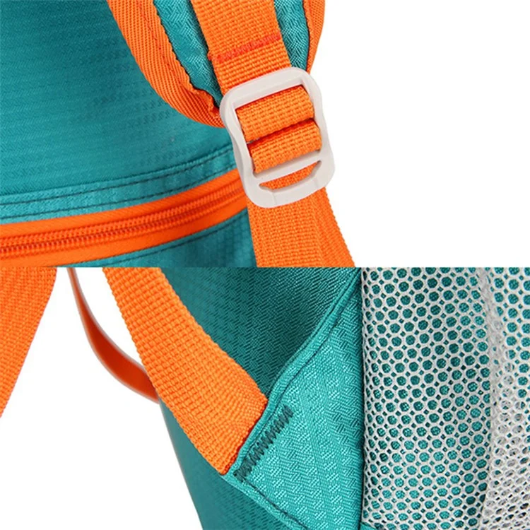 HUWAIJIANFENG 8023 Waterproof Nylon Backpack Foldable Camping Hiking Travel Rucksack Below 20L  - Green