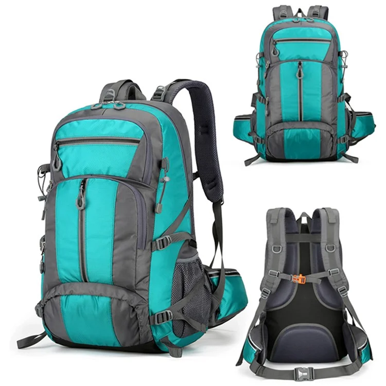 Sac à dos en nylon 2206 de grande capacité 36-55L pour l'alpinisme, le camping - Vert