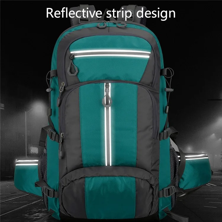 Sac à dos en nylon 2206 de grande capacité 36-55L pour l'alpinisme, le camping - Vert
