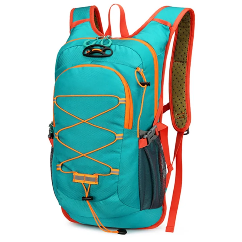 8035 Waterproof Nylon Backpack Reflective Outdoor Camping Hiking Travel Rucksack - Green