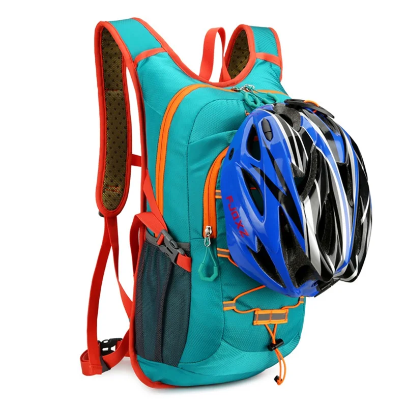 8035 Waterproof Nylon Backpack Reflective Outdoor Camping Hiking Travel Rucksack - Green