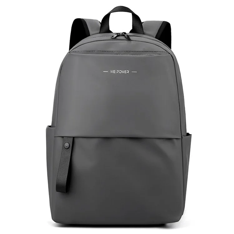 WEPOWER 1216 Waterproof Nylon Travel Backpack Men Casual Dual Shoulder Laptop Bag - Grey