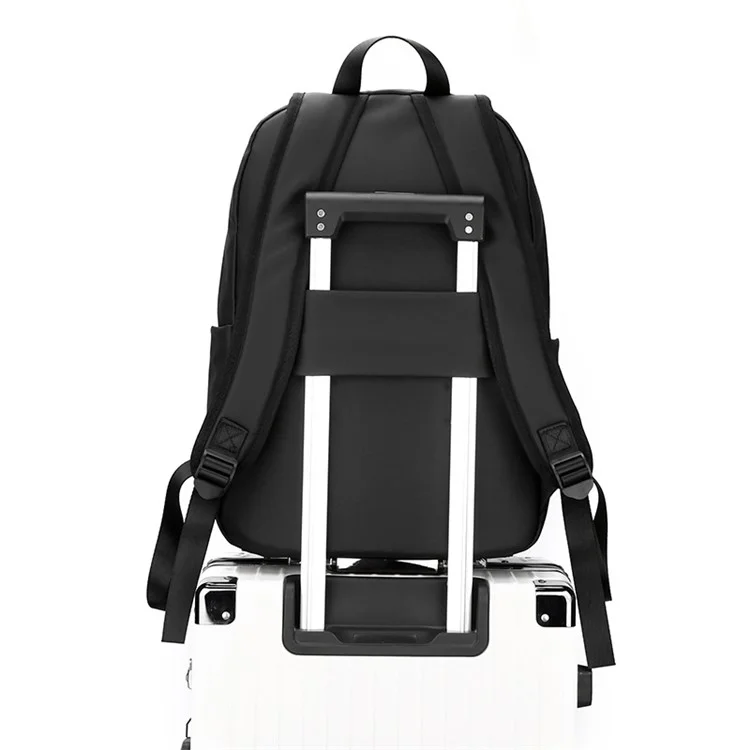 WEPOWER 1216 Waterproof Nylon Travel Backpack Men Casual Dual Shoulder Laptop Bag - Grey