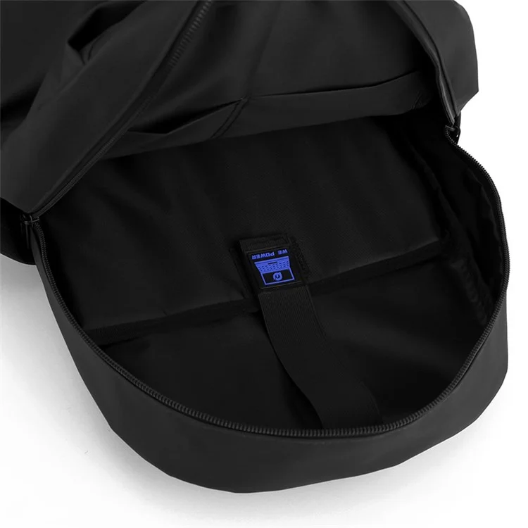 WEPOWER 1216 Waterproof Nylon Travel Backpack Men Casual Dual Shoulder Laptop Bag - Grey