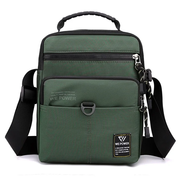 Bolso bandolera para hombres WEPOWER 5801, bolso de hombro para negocio, bolso de viaje de nailon - Verde