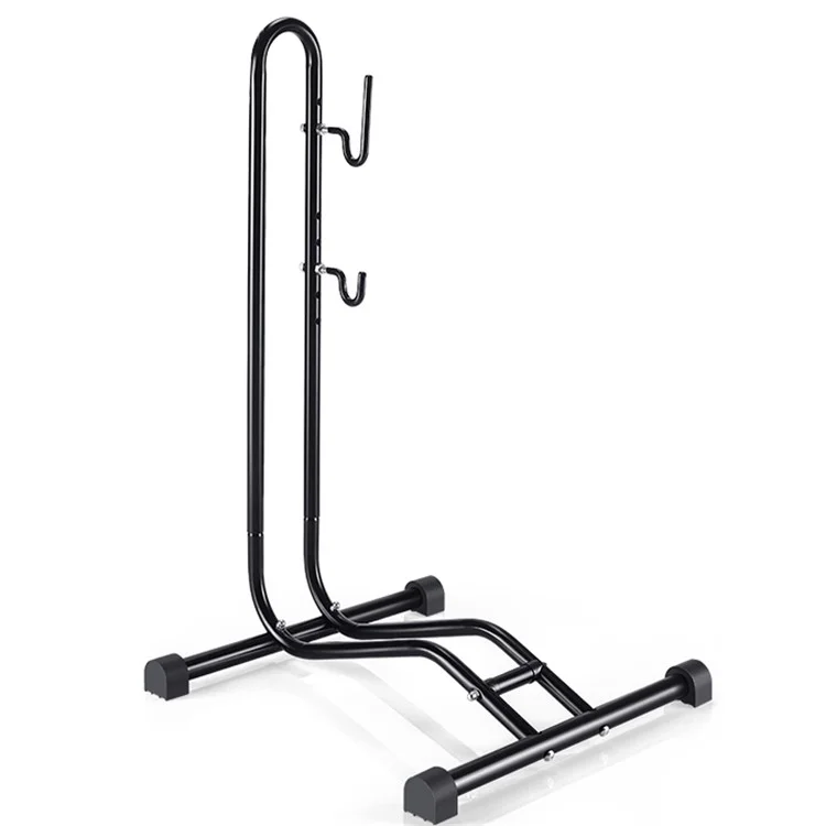 WEST BIKING YP0723017 2-In- 1 Bike Supported Hanger L-shaped Vertical Bicycles Parking Mount Holder Packing Rack