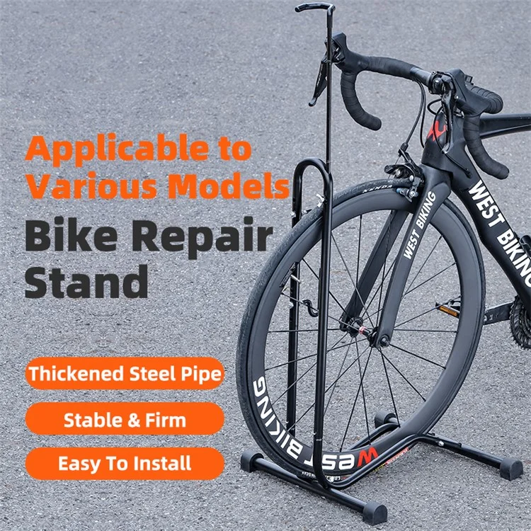 WEST BIKING YP0723017 2-In- 1 Bike Supported Hanger L-shaped Vertical Bicycles Parking Mount Holder Packing Rack
