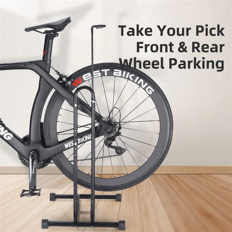 WEST BIKING YP0723017 2-In- 1 Bike Supported Hanger L-shaped Vertical Bicycles Parking Mount Holder Packing Rack