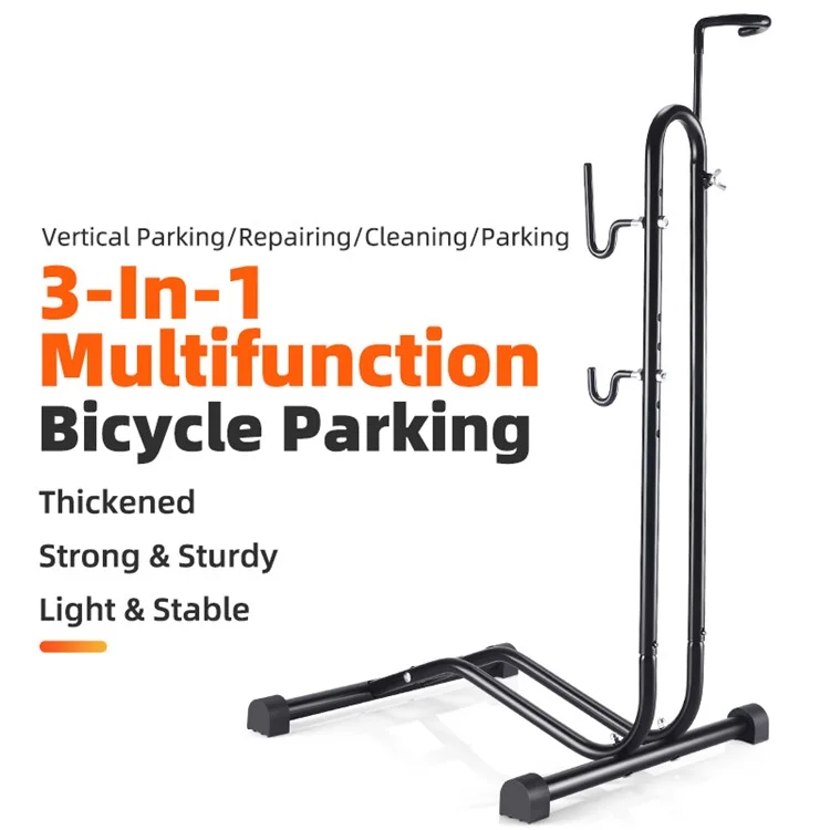 WEST BIKING YP0723017 3 In 1 Bicycles Mount Bike Supported Hanger L-shaped Vertical Parking Holder Packing Rack