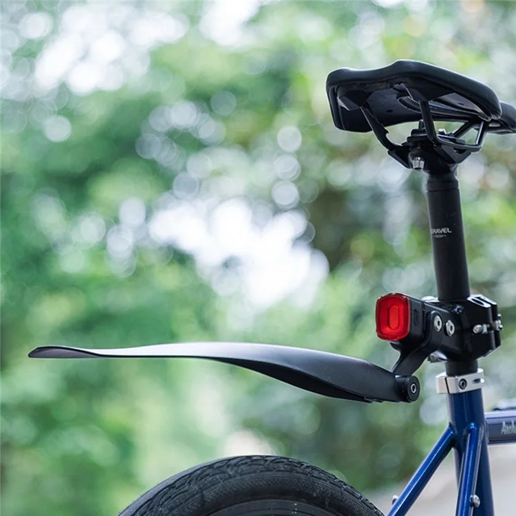 ROCKBROS Fahrrad-Gepäckträger Aluminiumlegierung Regal MTB Fahrrad-Sattelstützen-Tasche mit Schutzblech - Standard-Regal 